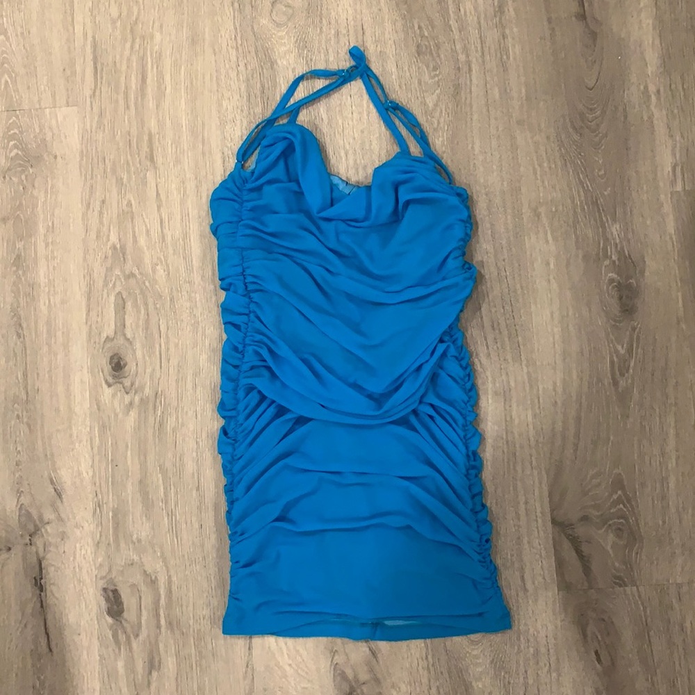 Princess Polly Dottie Mini Dress Blue